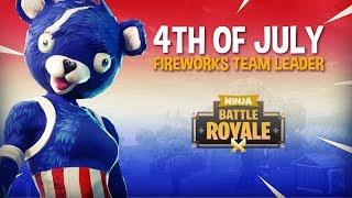 NEW 4th of July Fireworks Team Leader Skin! - Fortnite Battle Royale Gameplay - Ninja