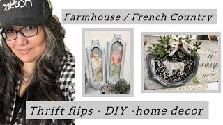 DIY Trash to Treasure French country / farmhouse home decor