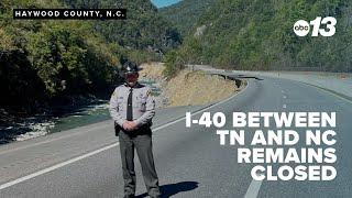 Hurricane Helene devastates I-40 in Haywood County; repair work now in action