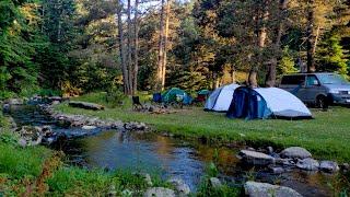 Riverside Camping by Tent