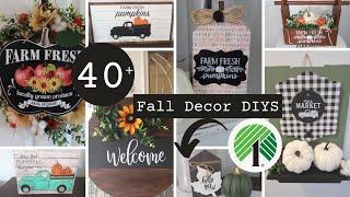 40 FALL DOLLAR TREE DIYS | THE EASIEST DIYS TO MAKE | DOLLAR TREE ROOM DECOR