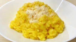 RISOTTO WITH SAFFRON | RISOTTO ALLA MILANESE | YELLOW RICE | simple risotto recipe