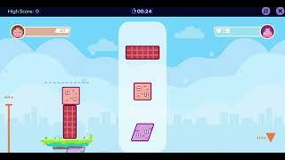 SPLASH LEARN 011 - Make Learning Fun - Game Zone - City Stacker - 1 vs 1 Battle - Level 5