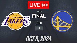 NBA LIVE! Los Angeles Lakers vs Golden State Warriors | October 3, 2024 | NBA Pre Season LIVE! 2K25