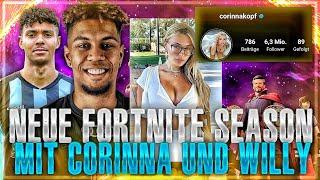 NEUE FORTNITE SEASON MIT CORINNA KOPF & WILLY! DIRTY Talks, Nummer geklärt etc.