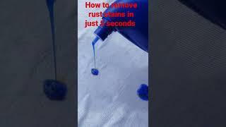 How to remove rust stains on cloth in just 5 seconds