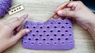 How to Crochet Purse with Arcade Stitch | Woolen Craft | DIY Yarn Studio