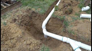 Correcting two previous drainage systems