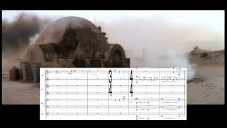 A New Hope: "Burning Homestead" with brass sheet music