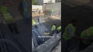 Pool Concerte #poolconstruction #swimmingpool #youtube #youtubeshorts #dubai