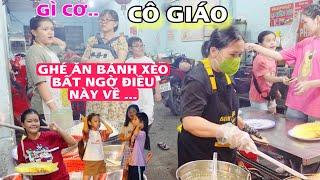 Cô Giáo Ghé ăn BÁNH XÈO NHÍ và ngỡ ngàng với ÔNG BÀ NỘI các BÉ NHÍ