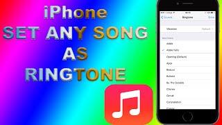 How to set ANY iPhone Song as Ringtone NO iTunes NO PC NO JAILBREAK! - FREE!