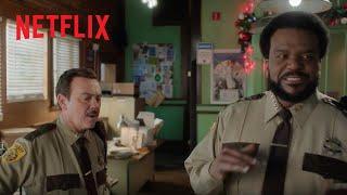 Craig Robinson and Joe Lo Truglio at the Station | Hot Frosty | Netflix