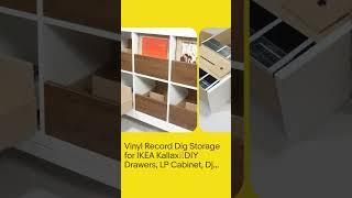 Vinyl Record Dig Storage for IKEA Kallax：DIY Drawers, LP Cabinet, Dj Insert Box