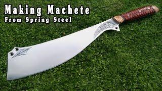 ️ Making a Machete from LandRover Leaf Spring | Cara buat Parang Candung Moden