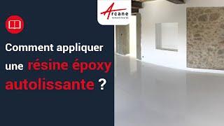 Résine Epoxy autolissante sur sol décoratif ou industriel - TUTO