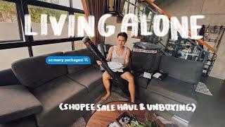 Living Alone Diaries: Huge Shopee Haul Unboxing, My New Camera, & Archie's Birthday 