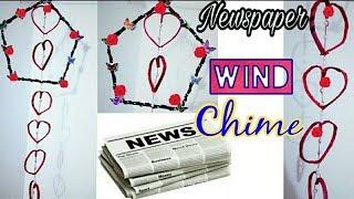 DIY NewsPaper wind chime