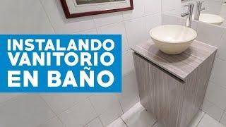 Cómo instalar un vanitorio para el baño