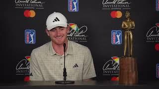 "Nick Dunlap Talks Preparation & Goals at 2025 Arnold Palmer Invitational"