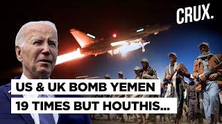 “Sophisticated Shift” In Houthi Tactics Tests US, UK | Israel Allies Strike Yemen 19 Times In A Week