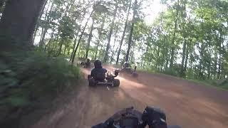 Go kart Racing in the woods