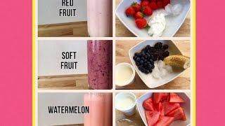 3 SMOOTHIE RECIPES || EASY AND HEALTHY (ENG) Summer recipes