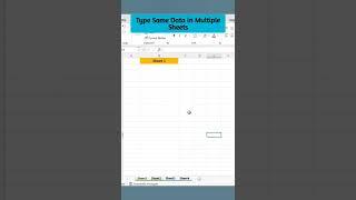 Enter data in multiple sheets smartly in Excel | #excel #exceltips #excelshortsvideo #swapnjeet