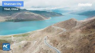 Summer scenary of holy lake in Tibet