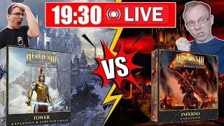 Heroes of Might and Magic III: Gra planszowa | Inferno vs Forteca | Stream 19:30