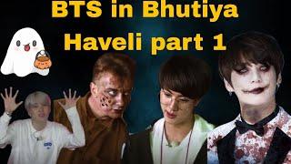 BTS in Bhutiya Haveli // Hindi Dubbing // PART-1// bts run ep - 24