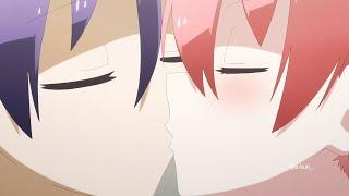 Tsukasa x Nasa cute romantic kiss scene  || Tonikaku Kawaii: High School Days || Anime kiss Scene