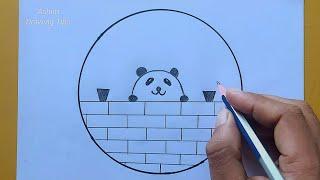 pencil drawing in a circle | circle Drawing /Ashim drawing Tips