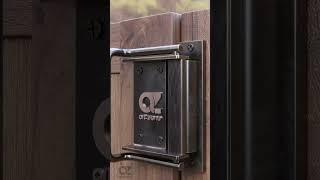Massive latch for wooden door, gate #door #lock