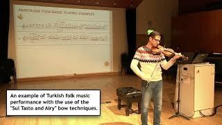 Turkish Folk Music Performance in England / Dr. Murat GÜREL