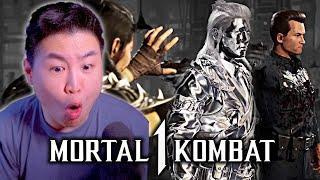 MORTAL KOMBAT 1 - OFFICIAL T-1000 GAMEPLAY TRAILER!! [REACTION]