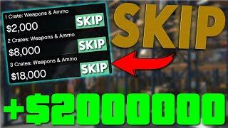 SKIP CRATE SOURCES | 50% MORE MONEY METHOD! GTA Online Tips & Tricks