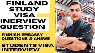 Finland Study Visa Interview Questions / Finnish Embassy Questions & Answer #finland