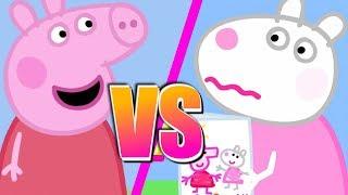 Peppa Pig vs Suzy Sheep -BATALLAS DE REGGAETON