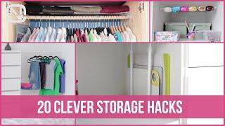 20 budget-friendly and creative storage ideas. Tension rods hacks | OrgaNatic