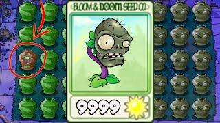 Plants vs Zombies 999 CHOMPER Gargantuar ZomPlants vs 99 Zombotany