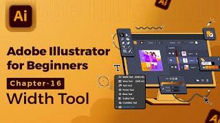 Adobe Illustrator Tutorial in Hindi/हिंदी - 16. Width Tool, Wrap Tool, Twirl Tool, Pucker Tool