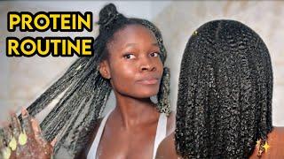 This treatment brings my hair back to life|Protein Treatment Routine for deep hydration and moisture