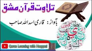 Tilawat By Qari Asad ullah sb / Quran  Learning With Haqqani