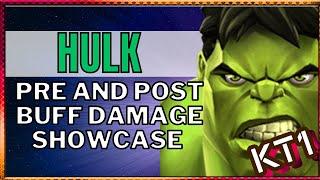 Buffed Hulk Pre And Post Buff Damage Comparison With High And Low Health!