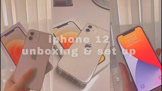 IPHONE 12 UNBOXING  & SET UP (Aesthetic Unboxing + Asmr)