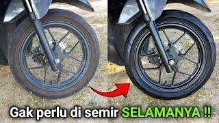 PERMANENT BLACK !! Practical way to blacken motorcycle tires and body !!