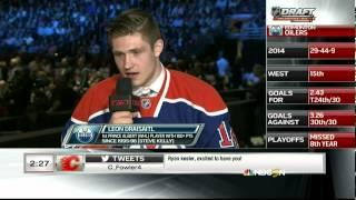 2014 NHL Hockey draft from Philadelphia PA. 1st Round, 1-5 picks. Aaron Ekblad #1