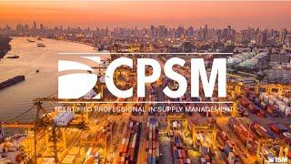 ISM Certified Professional in Supply Management (CPSM) Bumper