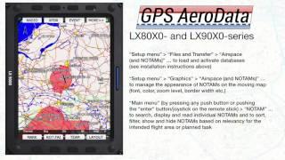 GPS AeroData LX8/90X0 operating instructions